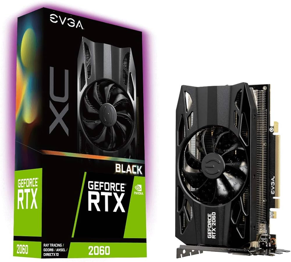 B Grade EVGA GeForce RTX 2060 XC BLACK GAMING 6144MB GDDR6 Graphics Card