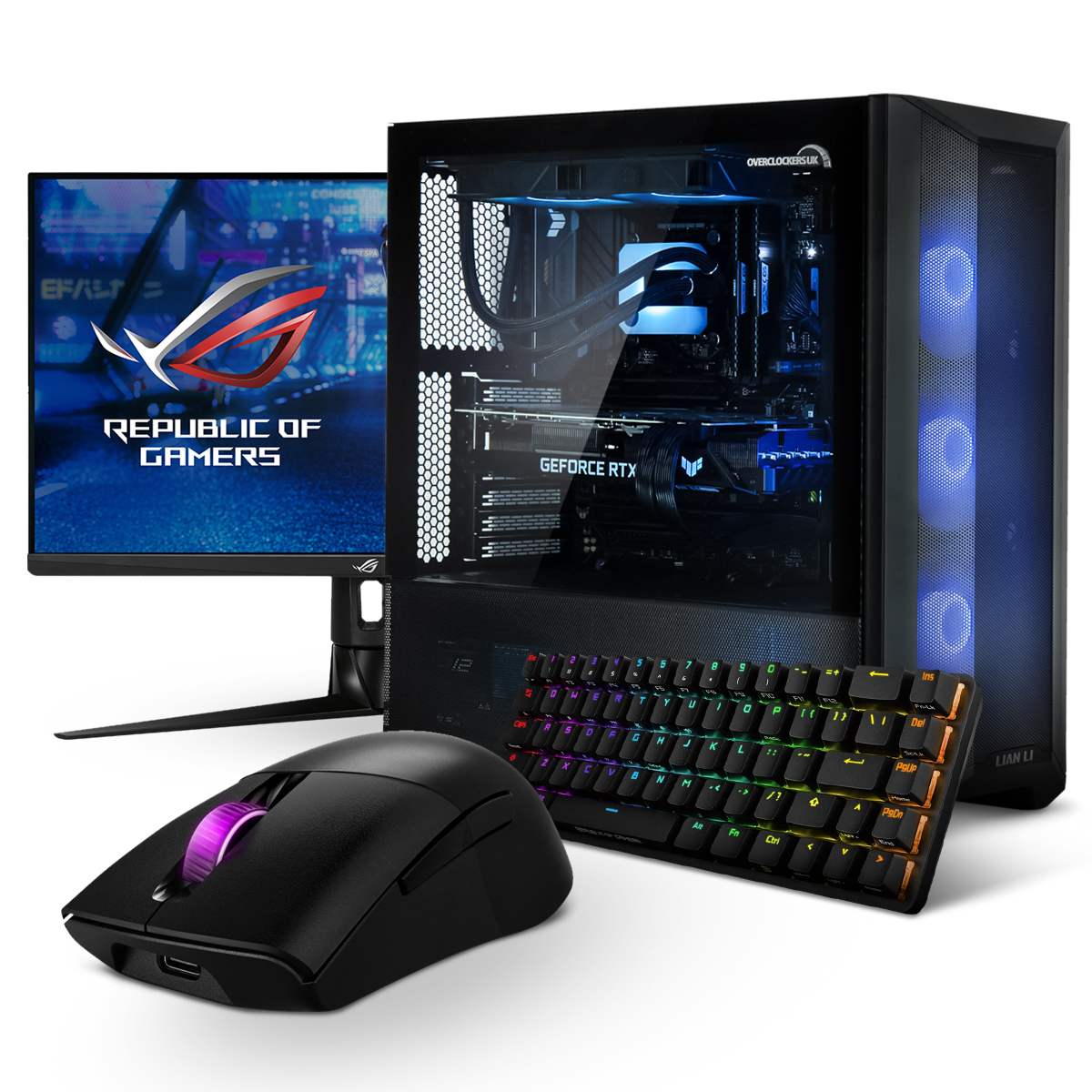 Refract Azure Gaming PC Complete System Bundle