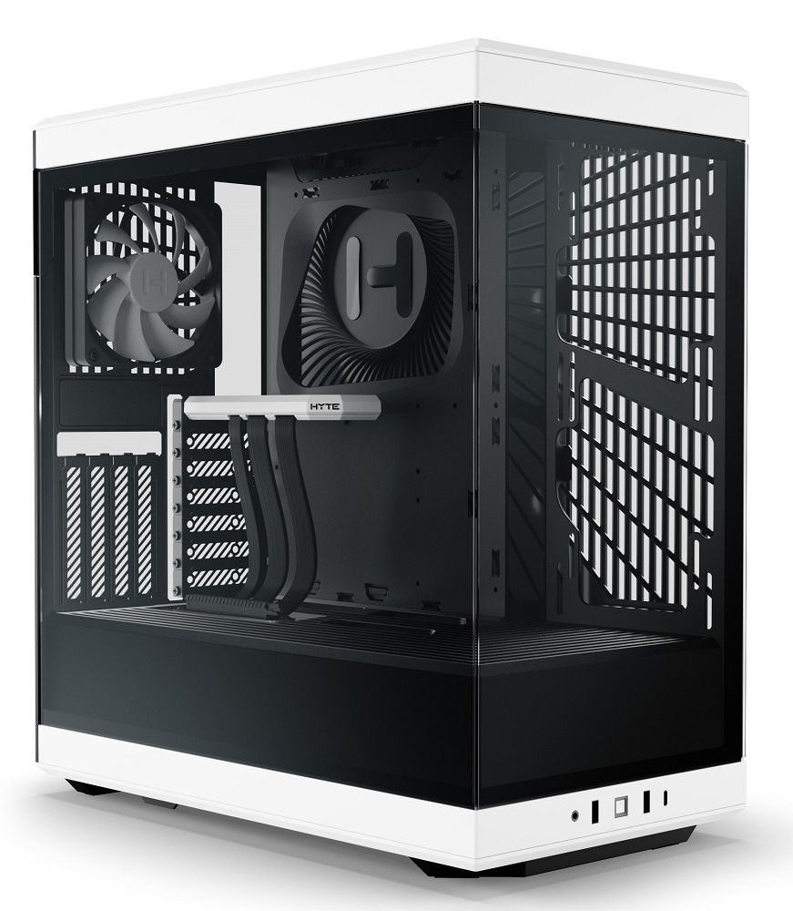 White HYTE Y40 mid-tower pc case