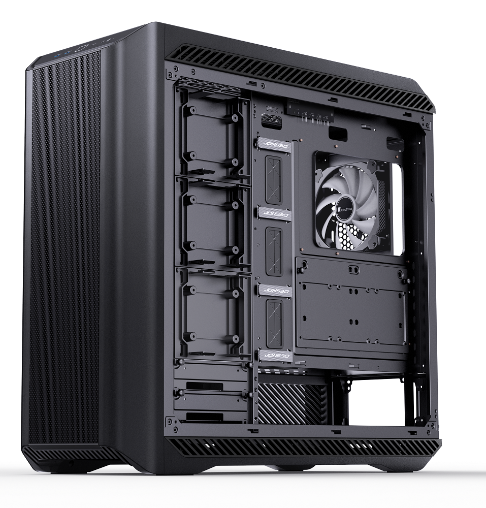 Jonsbo - Jonsbo D500 Aluminium Full Tower PC Case  Black Tempered Glass