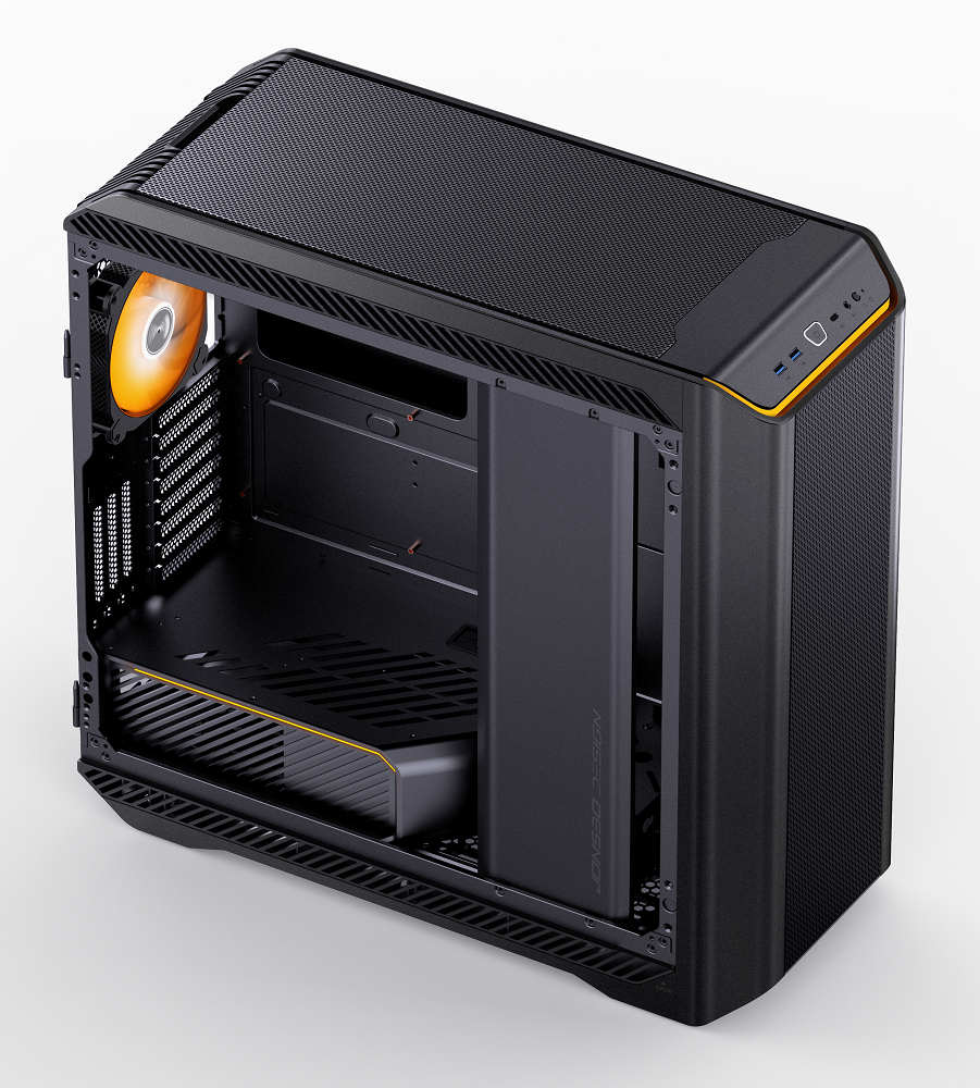 Jonsbo D500 Aluminium Full Tower PC Case  Black Tempered Glass