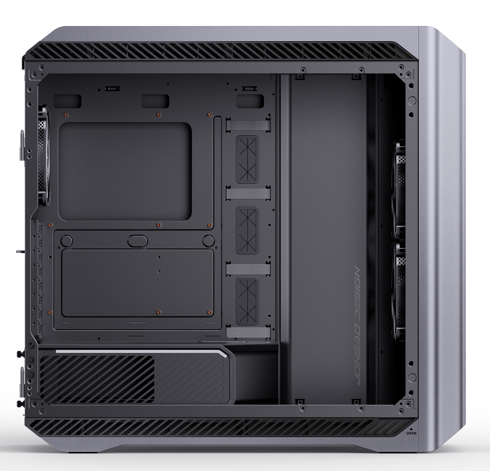 Jonsbo - Jonsbo D500 Aluminium Full Tower PC Case  Silver Tempered Glass