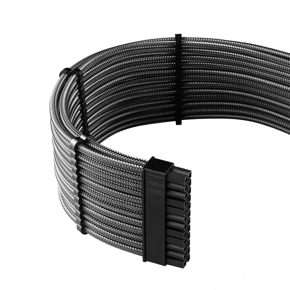 CableMod - CableMod RT-Series Pro ModMesh Sleeved 12VHPWR Dual Cable Kit for ASUS and Seasonic (Carbon)