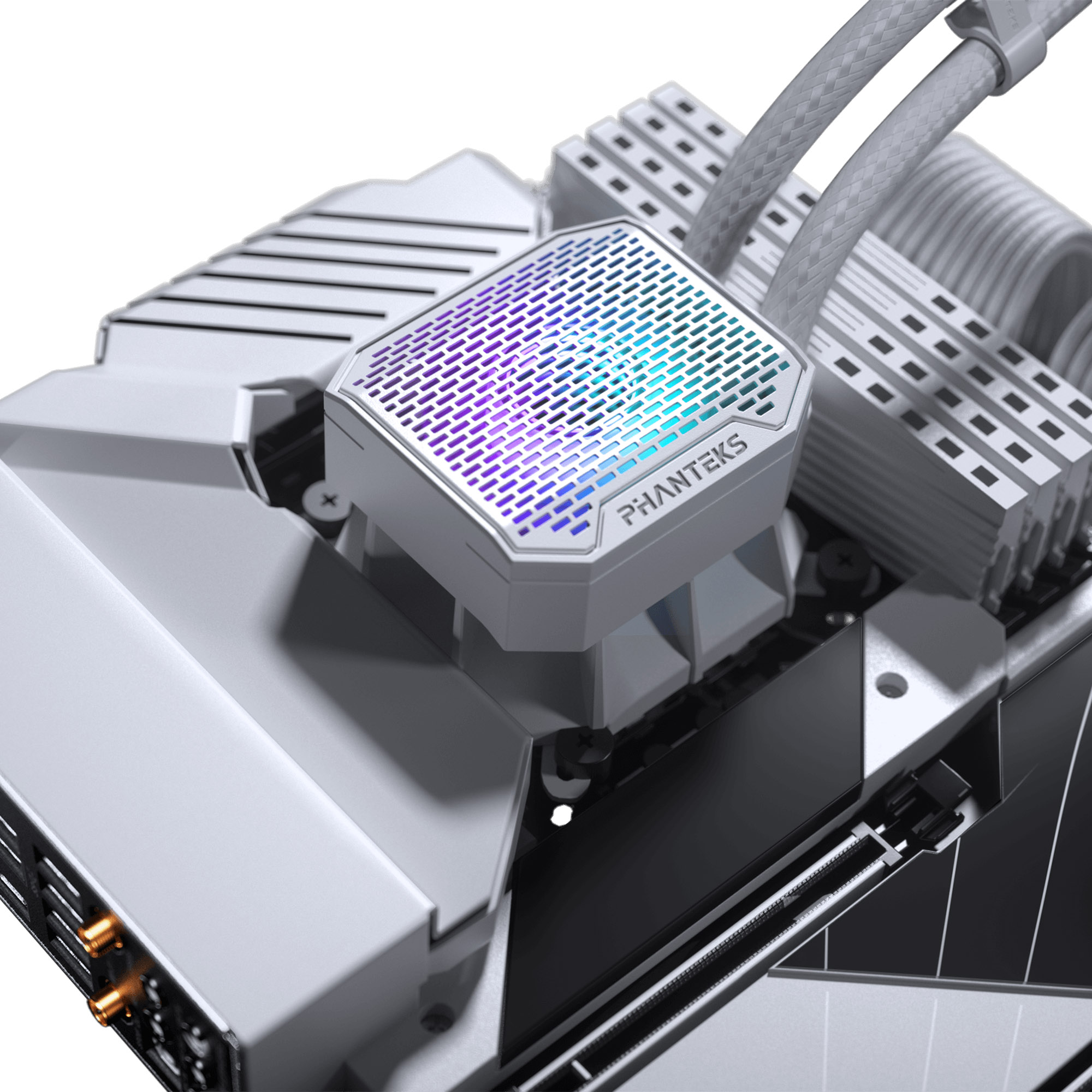 Phanteks - Phanteks Glacier One 360 M25 White RGB All In One CPU Water Cooler - 360mm