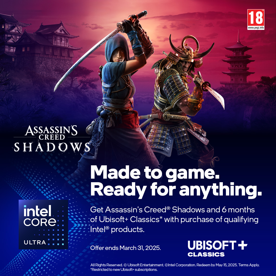 Intel Holiday Bundle - Assassin's Creed Shadows + Ubisoft Plus