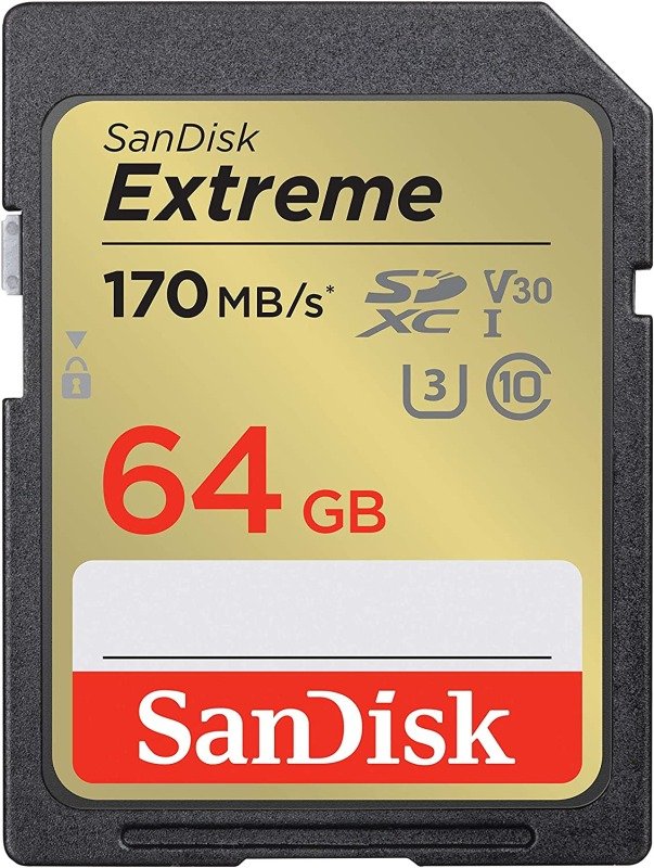 SanDisk 64GB Extreme UHS-I SDXC Memory Card