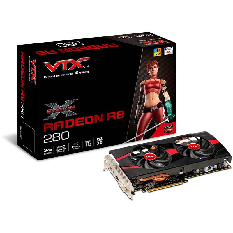 VTX3D - VTX3D Radeon R9 280 3072MB GDDR5 PCI-Express Graphics Card