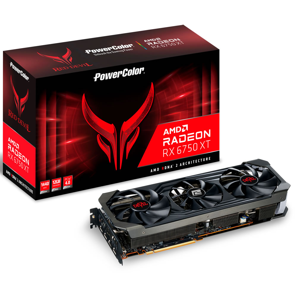 PowerColor - PowerColor Radeon RX 6750 XT Red Devil 12GB GDDR6 PCI-Express Graphics Card