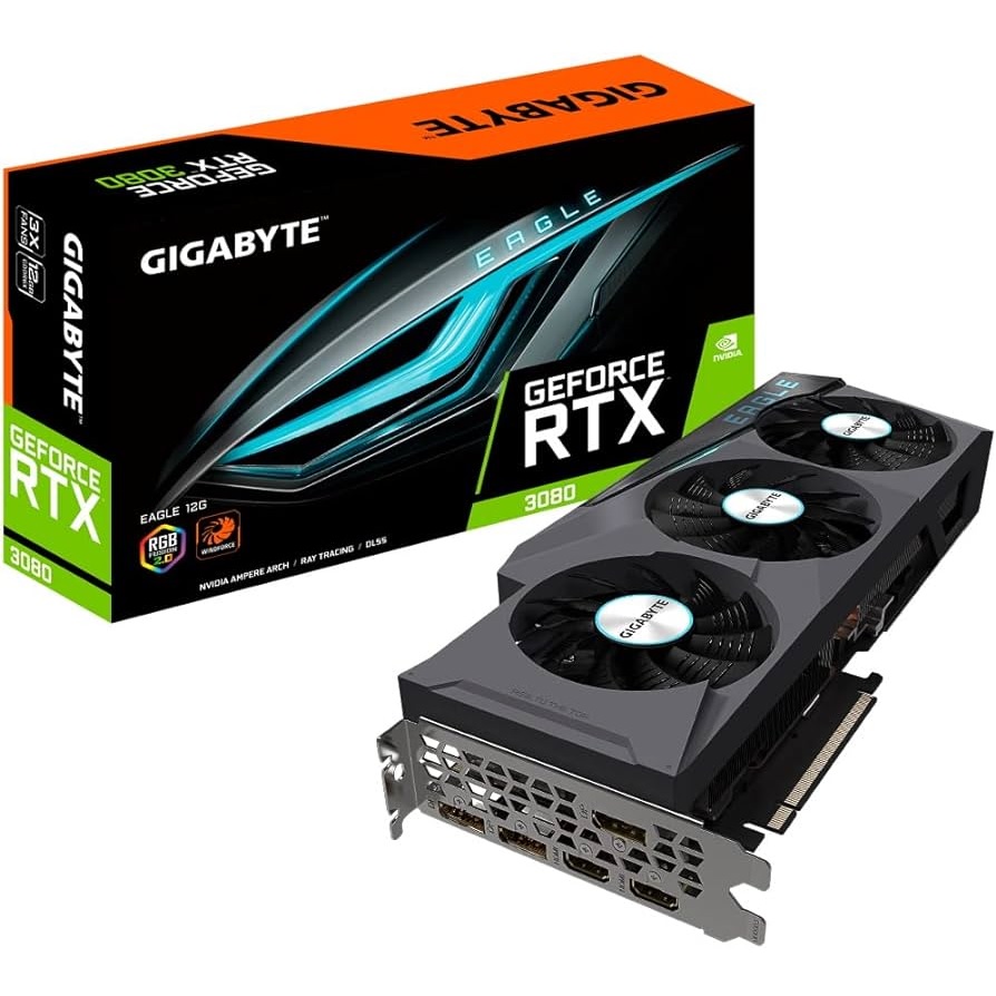 NVIDIA GIGABYTE Eagle GeForce RTX 3080 Graphics Card (GV-N3080EAGLE OC-10GD)
