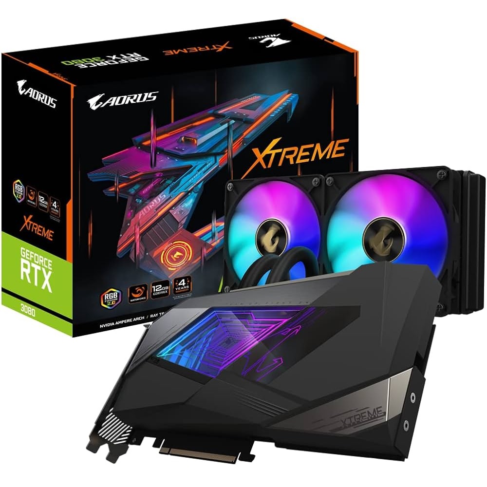 Gigabyte AORUS GeForce RTX 3080 Xtreme WATERFORCE 12G Graphics Card
