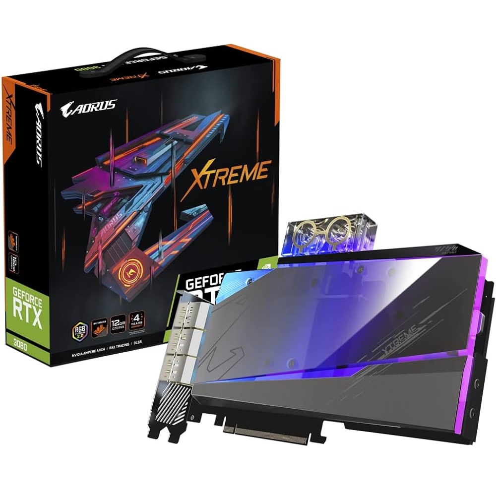 Gigabyte AORUS GeForce RTX 3080 Xtreme WATERFORCE WB 12G Graphics Card