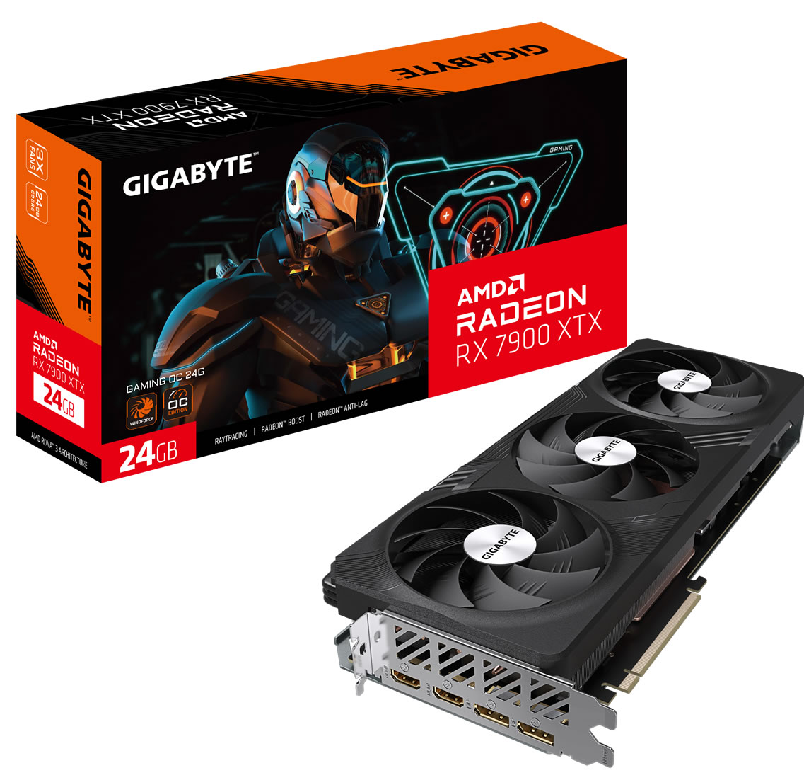 Gigabyte - B Grade Gigabyte Radeon RX 7900 XTX Gaming OC 24GB GDDR6 PCI-Express Graphics Card