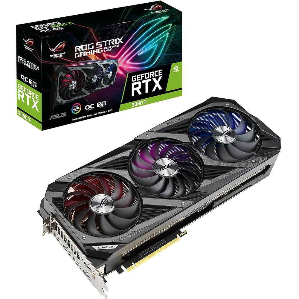  - Asus GeForce RTX 3080 ROG Strix Gaming OC LHR 12GB GDDR6X PCI-Express Graphics Card