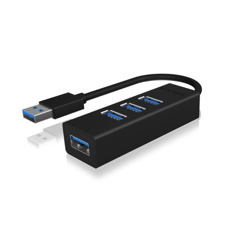 IcyBox - IcyBox 4 Port Hub with USB 3.0 Type-A interface