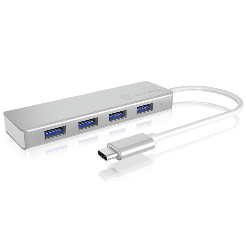 IcyBox - IcyBox 4-port hub with USB Type-C Interface