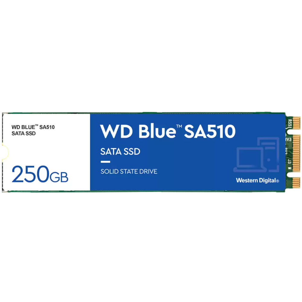 B Grade WD Blue SA510 250GB SATA M.2 2280 Solid State Drive (WDS250G3B0B)