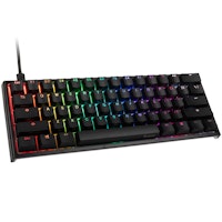 Ducky ONE 2 Mini Gaming Keyboard, MX-Silent-Red, RGB-LED, Black (US ANSI)