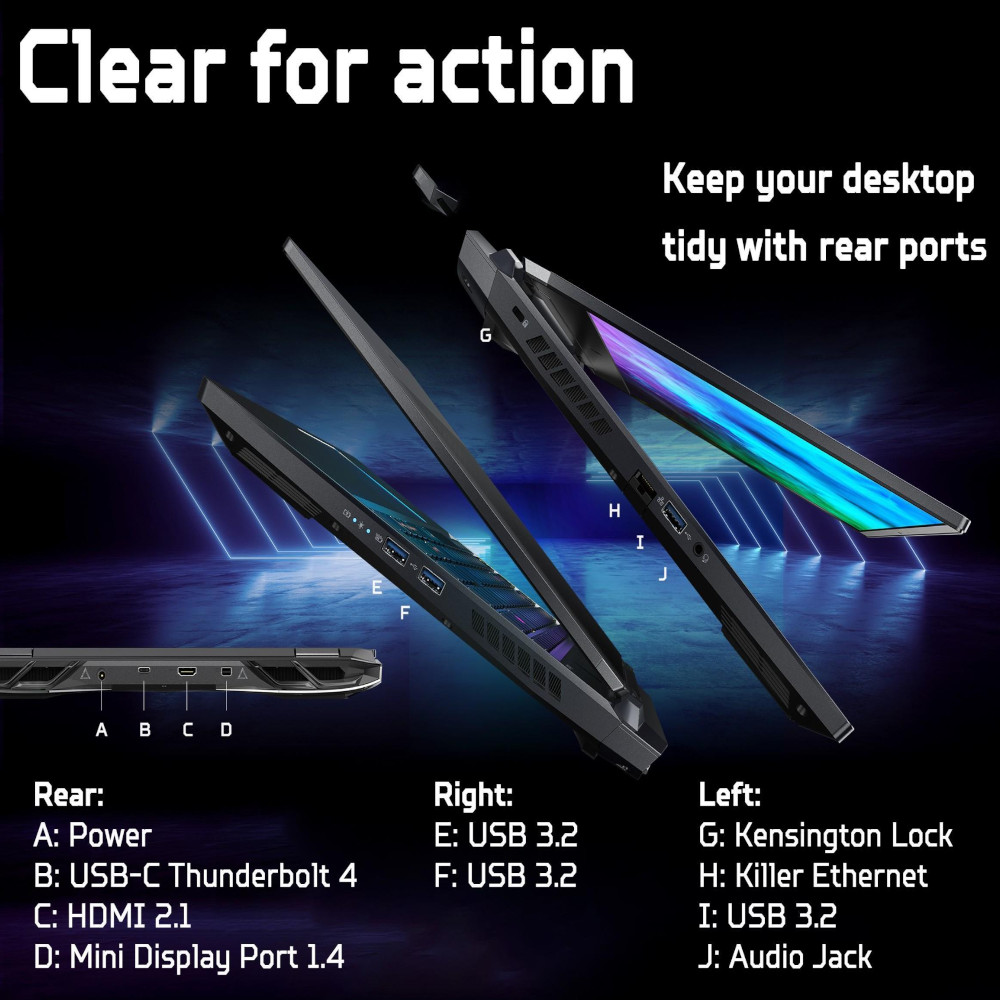 OPEN BOX Acer Predator Helios 300 NVIDIA RTX 3080 16GB 15.6 QHD 165Hz Intel