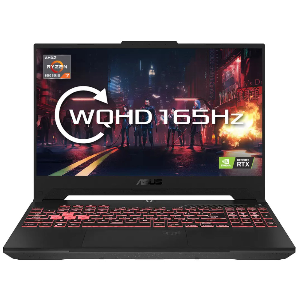 B Grade ASUS TUF Gaming A15 NVIDIA RTX 3060, 16GB, 15.6" QHD 165Hz, AMD Ryzen R7-6800H Gaming Laptop