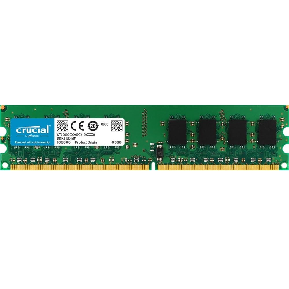 Crucial - Crucial 2GB DDR2 PC2-6400 CL6 800MHz 240-Pin desktop Module (CT25664AA800)