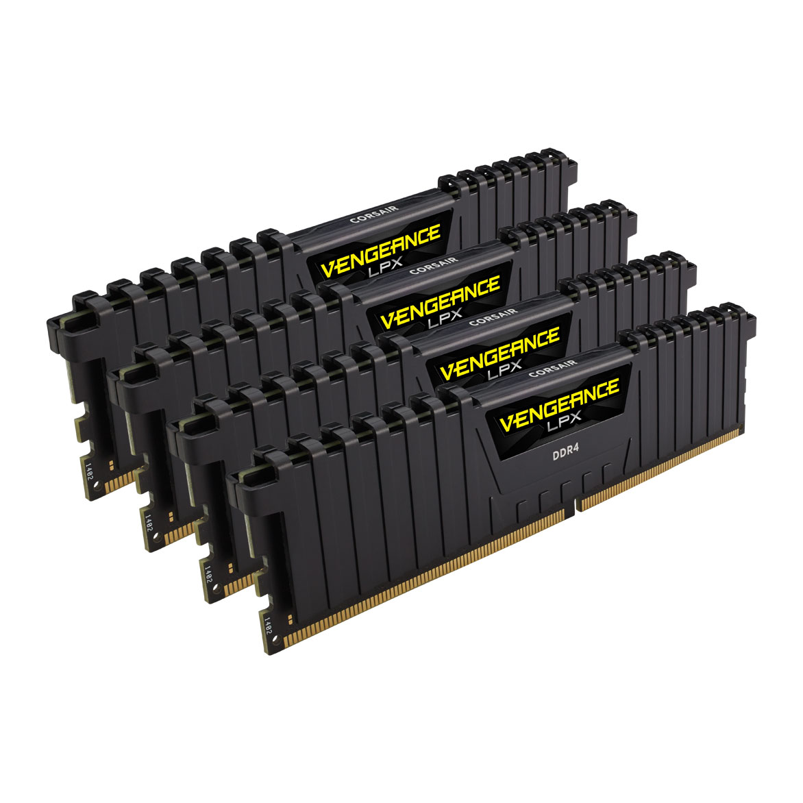 CORSAIR - Corsair Vengeance LPX 64GB (4x16GB) DDR4 PC4-28800C18 3600MHz Quad Channel 