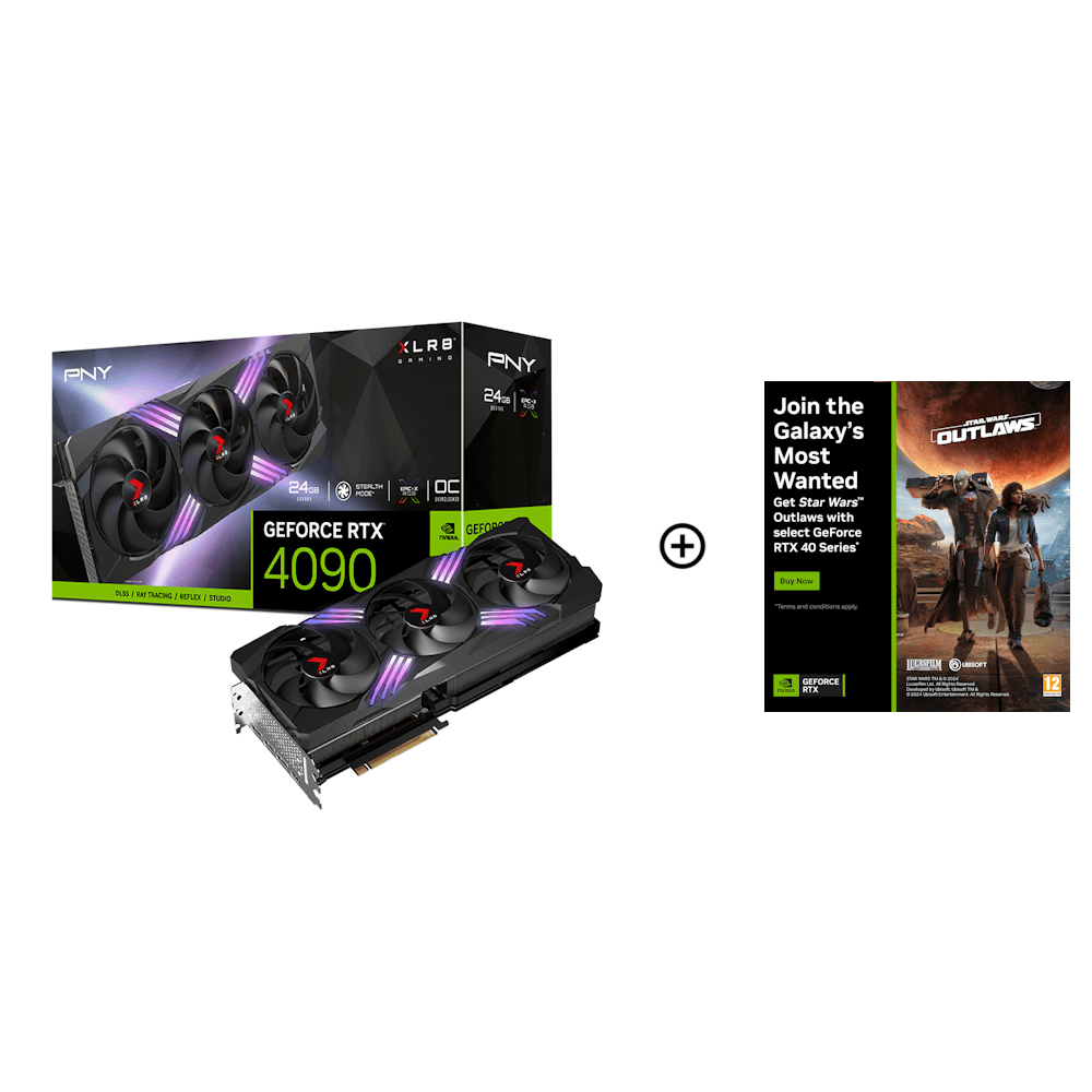 PNY GeForce RTX 4090 VERTO EPIC-X OC RGB 24GB GDDR6X PCI-Express Graphics C