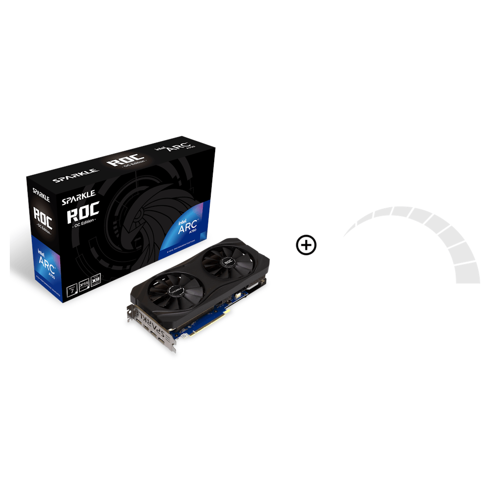 Sparkle Intel ARC A750 ROC OC Edition 8GB GDDR6 Graphics Card