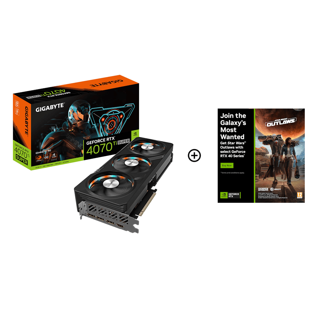 Gigabyte GeForce RTX 4070 Ti SUPER Gaming OC 16GB GDDR6X PCI-Express Graphics