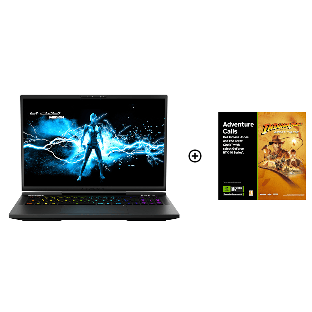 Medion Erazer Beast X40 NVIDIA RTX 4070 32GB 17.3 240Hz QHD Intel i9-14900HX Gaming Laptop