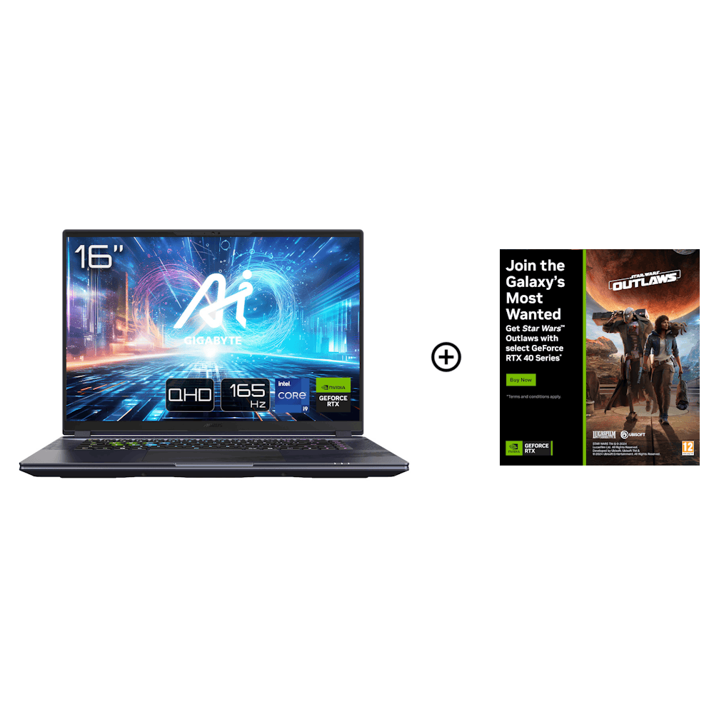 Gigabyte AORUS 16X NVIDIA RTX 4070 32GB 16.0 QHD+ 165Hz Intel i9-14900HX Gaming Laptop