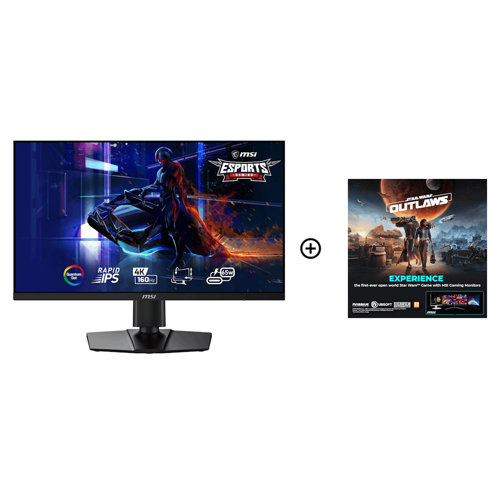 MSI 27" MPG 274URF QD 3840x2160 Rapid IPS 160Hz 0.5ms FreeSync HDR 400 Gaming Monitor