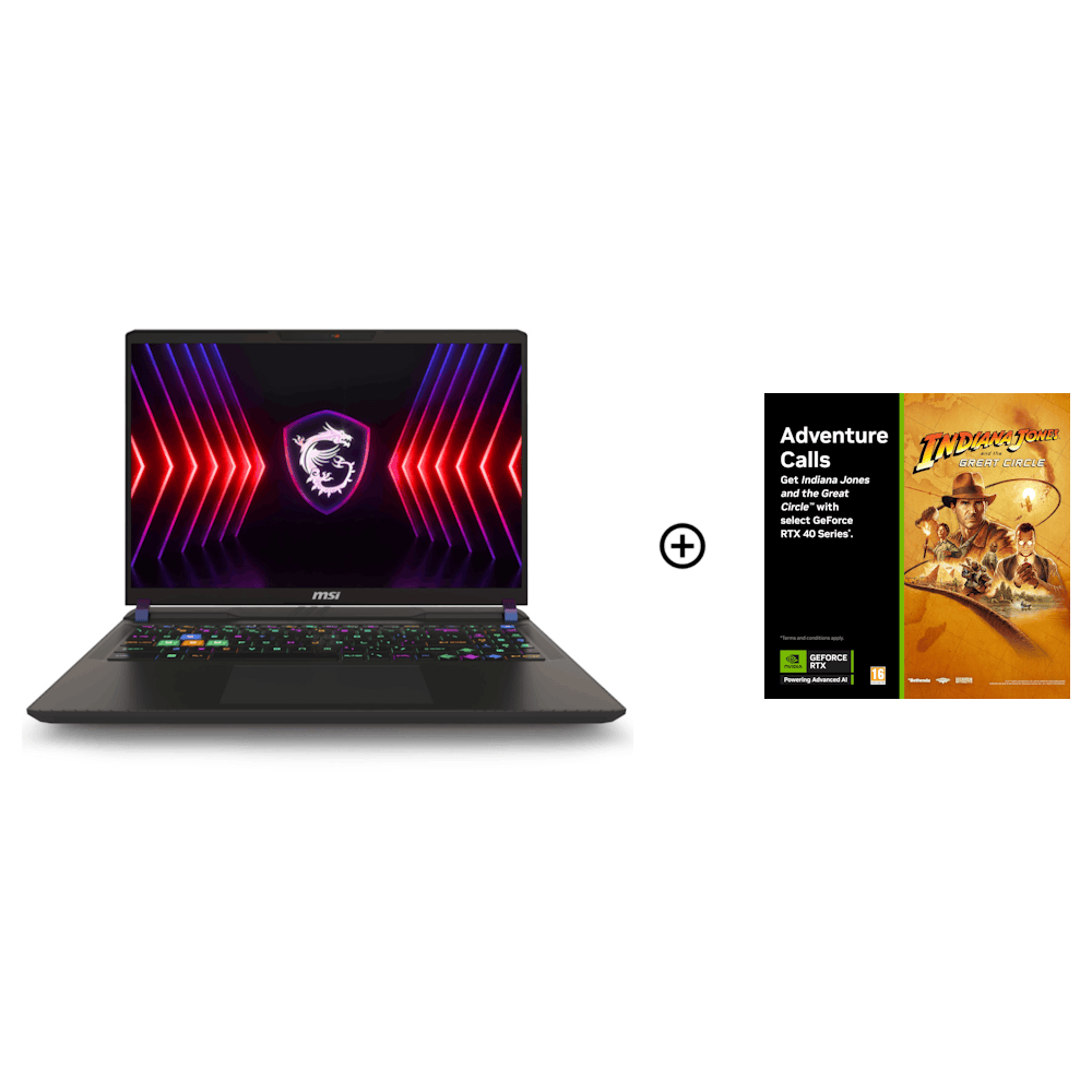 MSI Vector 16 HX NVIDIA RTX 4070 32GB 16 QHD+ 240Hz Intel i9-14900HX Gaming Laptop