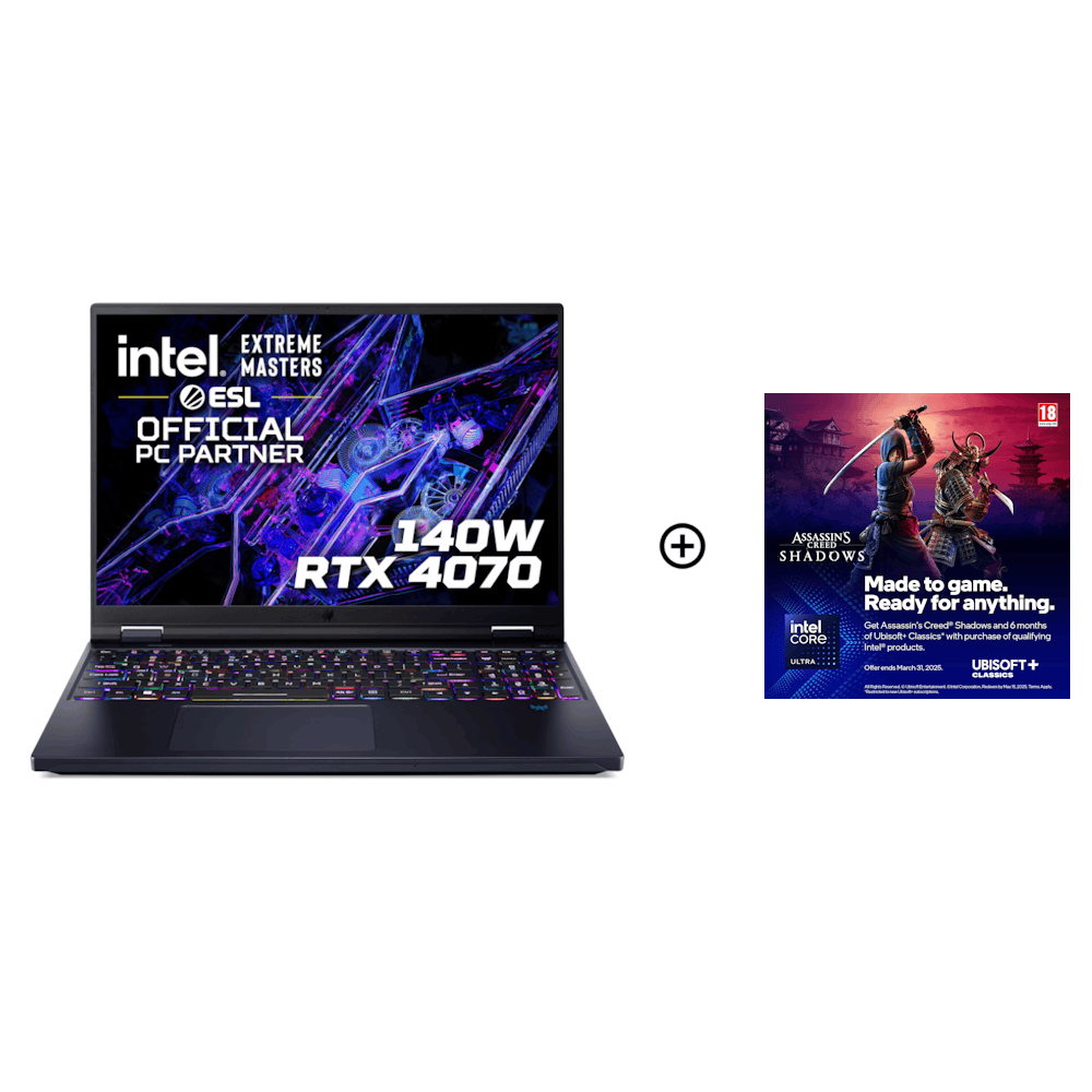 Acer Predator Helios 16 NVIDIA RTX 4070 16GB 16 WQXGA 250Hz Intel i9-14900HX Gaming Laptop