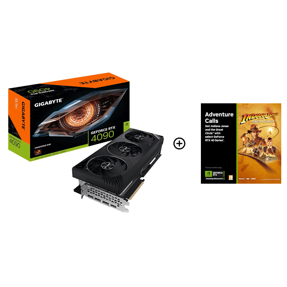 Gigabyte GeForce RTX 4090 WindForce 24GB GDDR6X PCI-Express Graphics Card