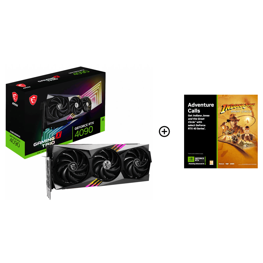 MSI GeForce RTX 4090 Gaming Trio X 24GB GDDR6X PCI-Express Graphics Card