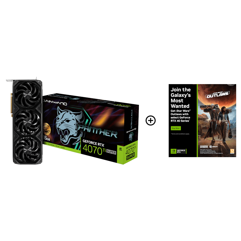 Gainward GeForce RTX 4070 Ti SUPER Panther OC 16GB GDDR6X PCI-Express Graphics