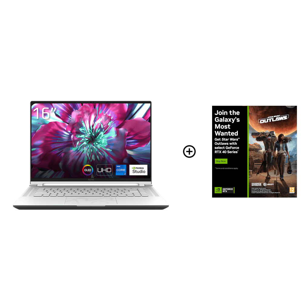 Gigabyte AERO 16 OLED NVIDIA RTX 4070 16GB 16.0 4K UHD OLED 60Hz i7-13620H Gaming Laptop