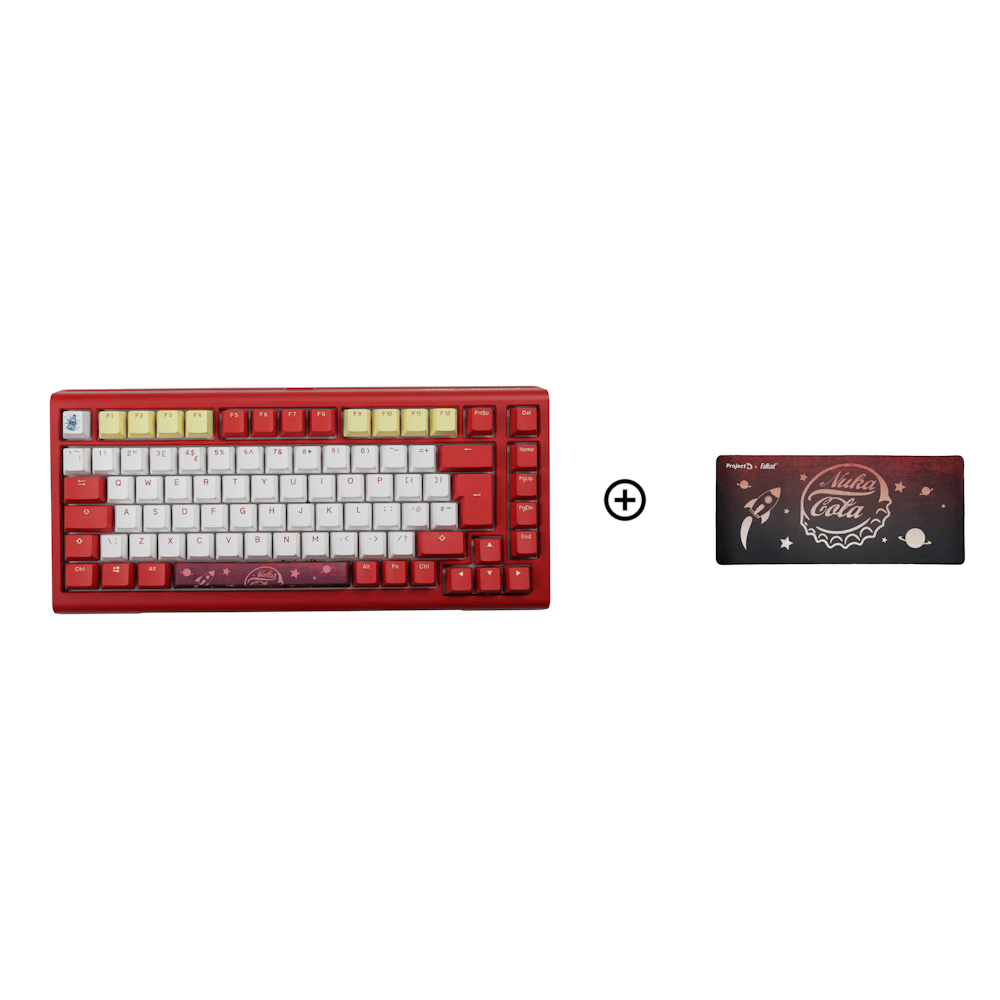 Ducky - Ducky x Fallout Tinker 75 Nuka-Cola Cherry MX2A Red Gaming Keyboard U