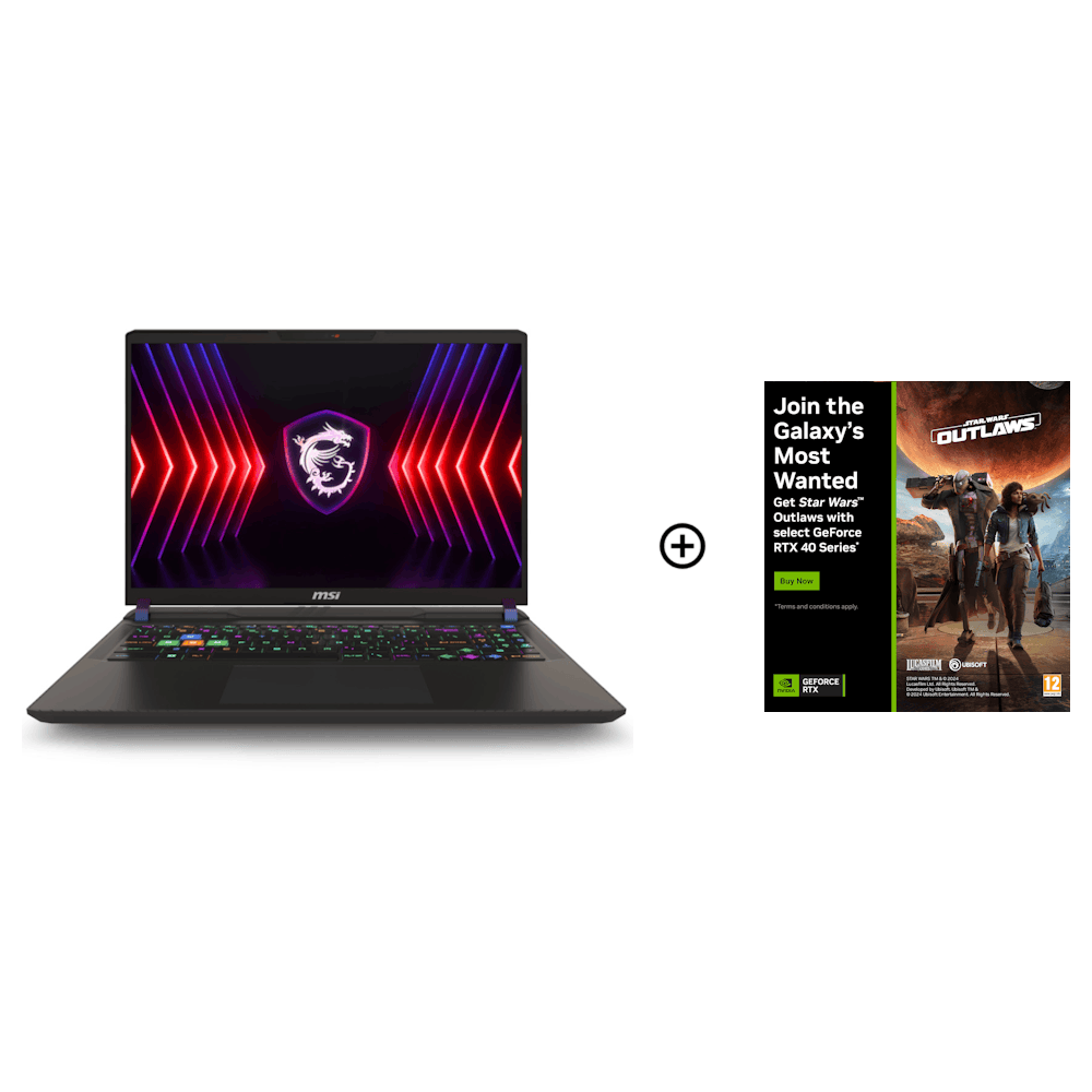 MSI Vector 16 HX NVIDIA RTX 4070 32GB 16 QHD+ 240Hz Intel i9-14900HX Gaming Laptop