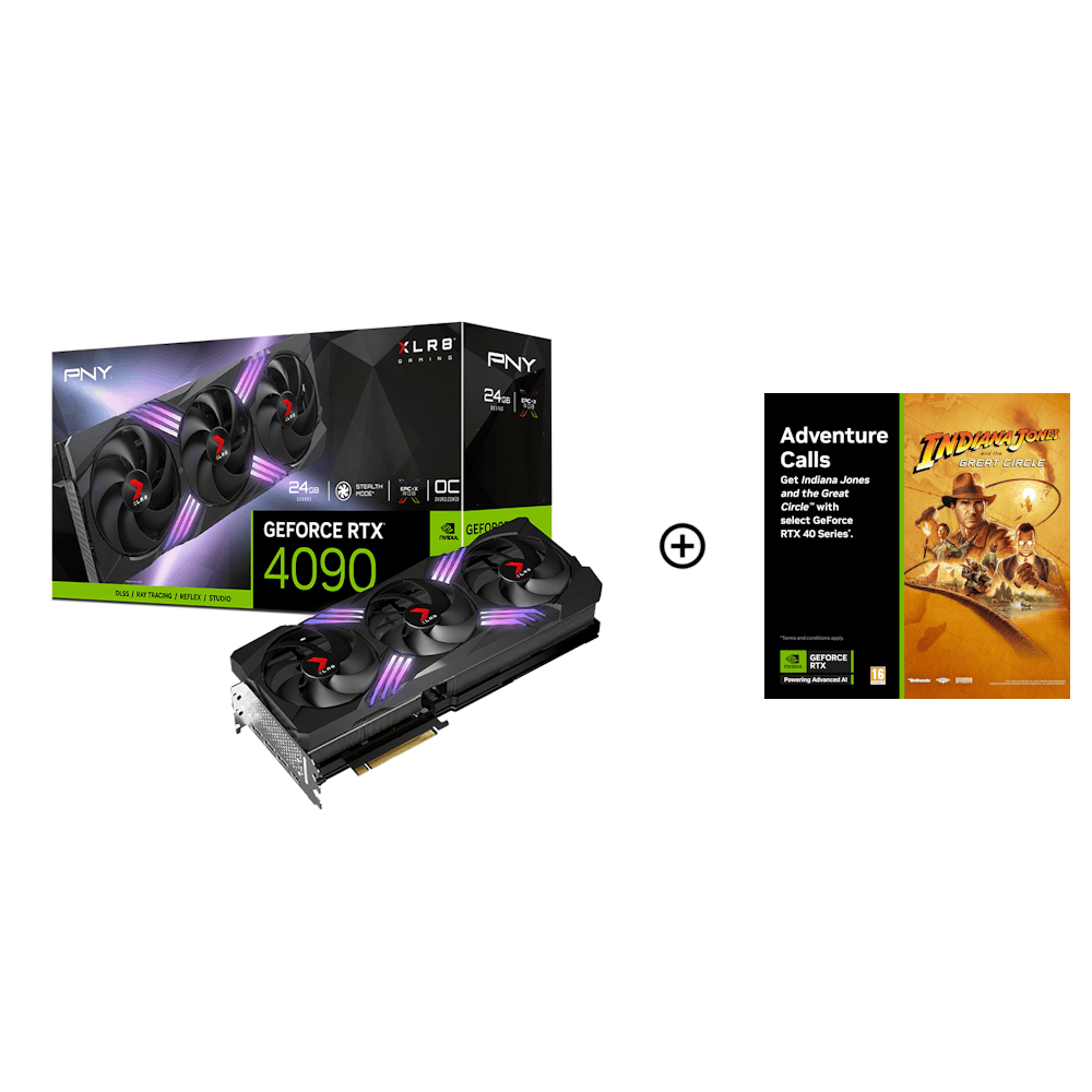 PNY GeForce RTX 4090 VERTO EPIC-X OC RGB 24GB GDDR6X PCI-Express Graphics C