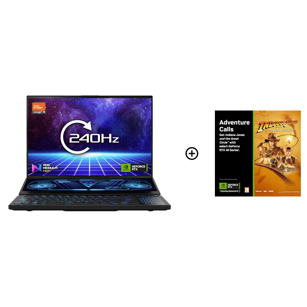 ASUS Zephyrus Duo NVIDIA RTX 4090, 32GB, 16.0" WQXGA 240Hz, AMD Ryzen R9-7945HX Laptop