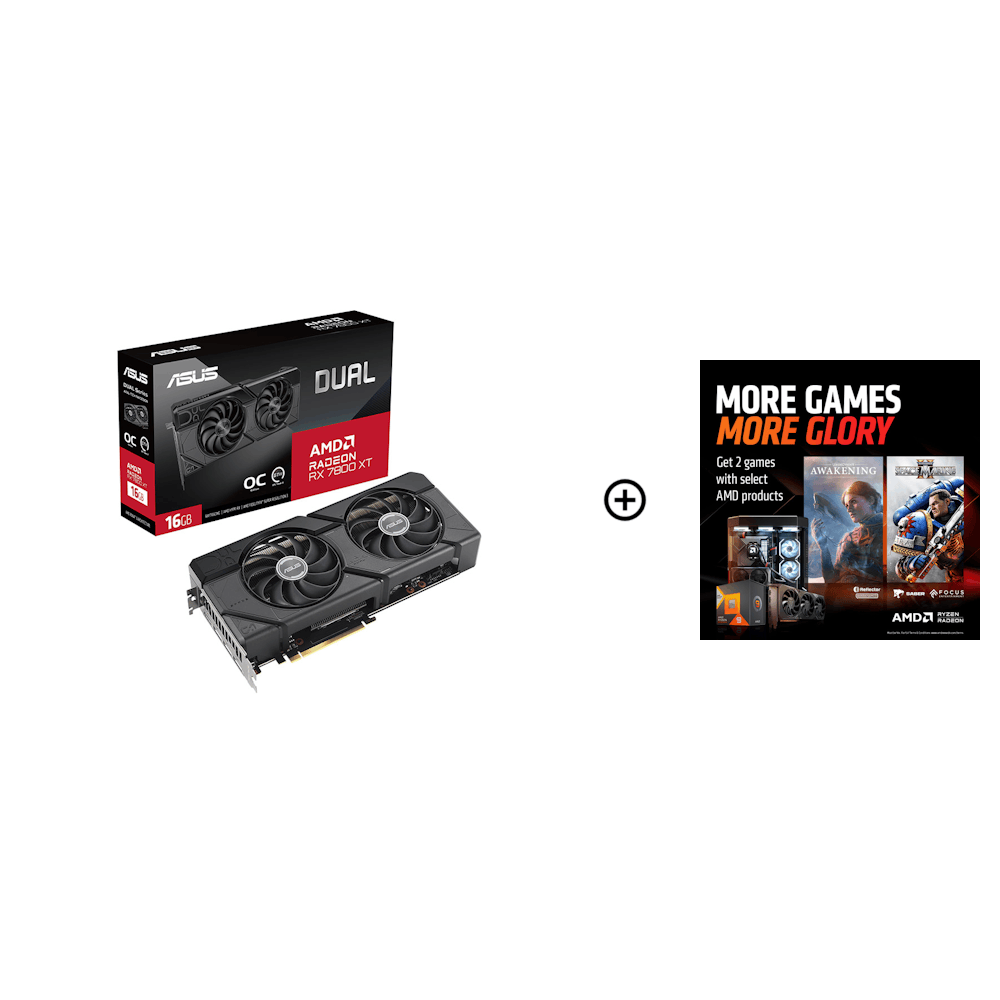 Asus Dual OC AMD Radeon™ RX 7800 XT Gaming Graphics Card with 16GB GDDR6