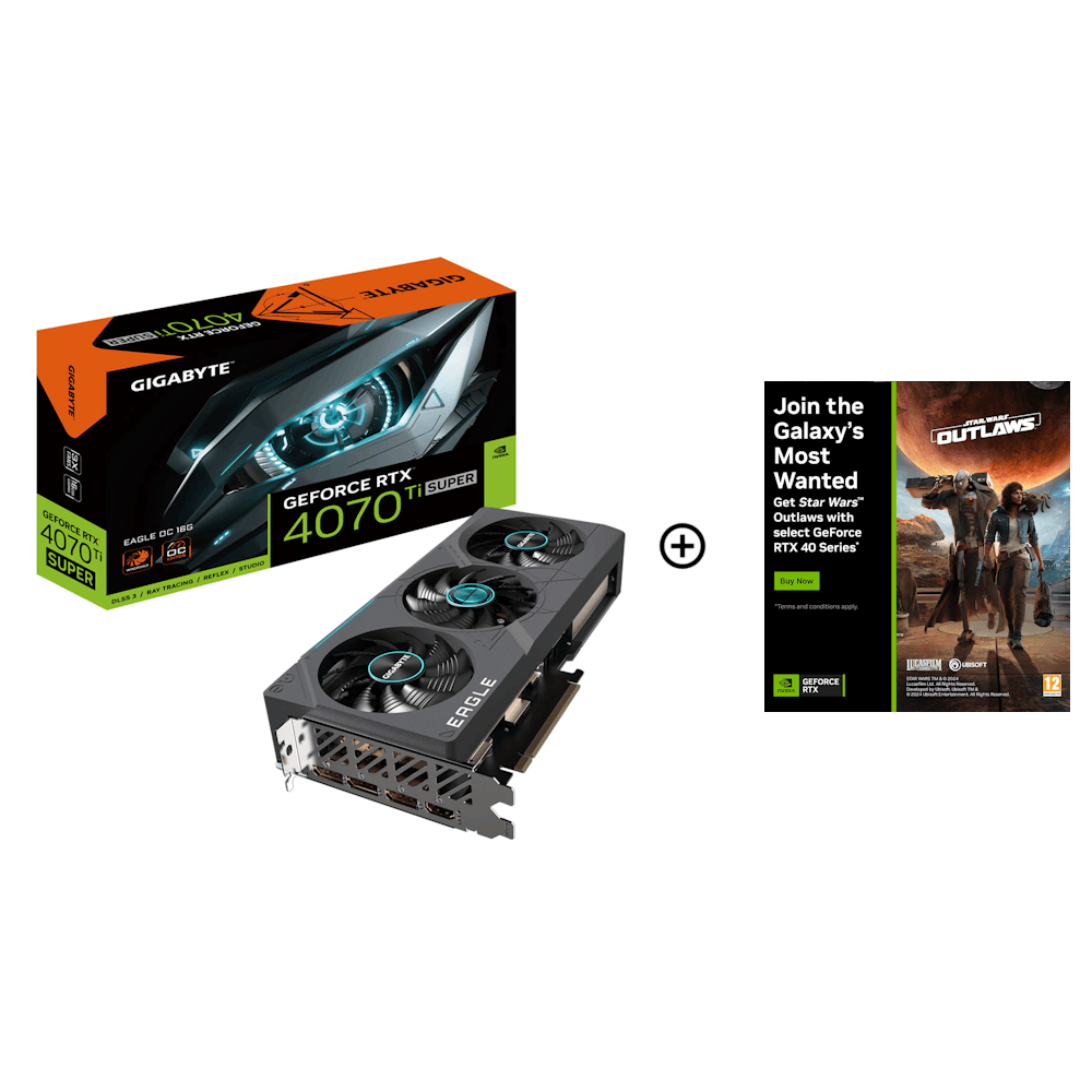 Gigabyte GeForce RTX 4070 Ti SUPER Eagle OC 16GB GDDR6X PCI-Express Graphics