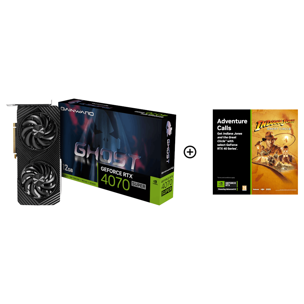 Gainward GeForce RTX 4070 SUPER Ghost 12GB GDDR6X PCI-Express Graphics Card