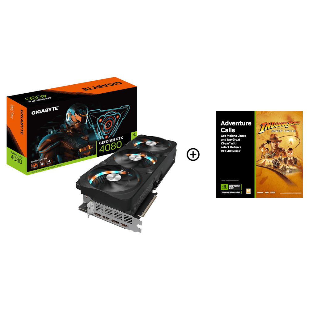 Gigabyte - Gigabyte GeForce RTX 4080 Gaming OC 16GB GDDR6X PCI-Express Graphics Card