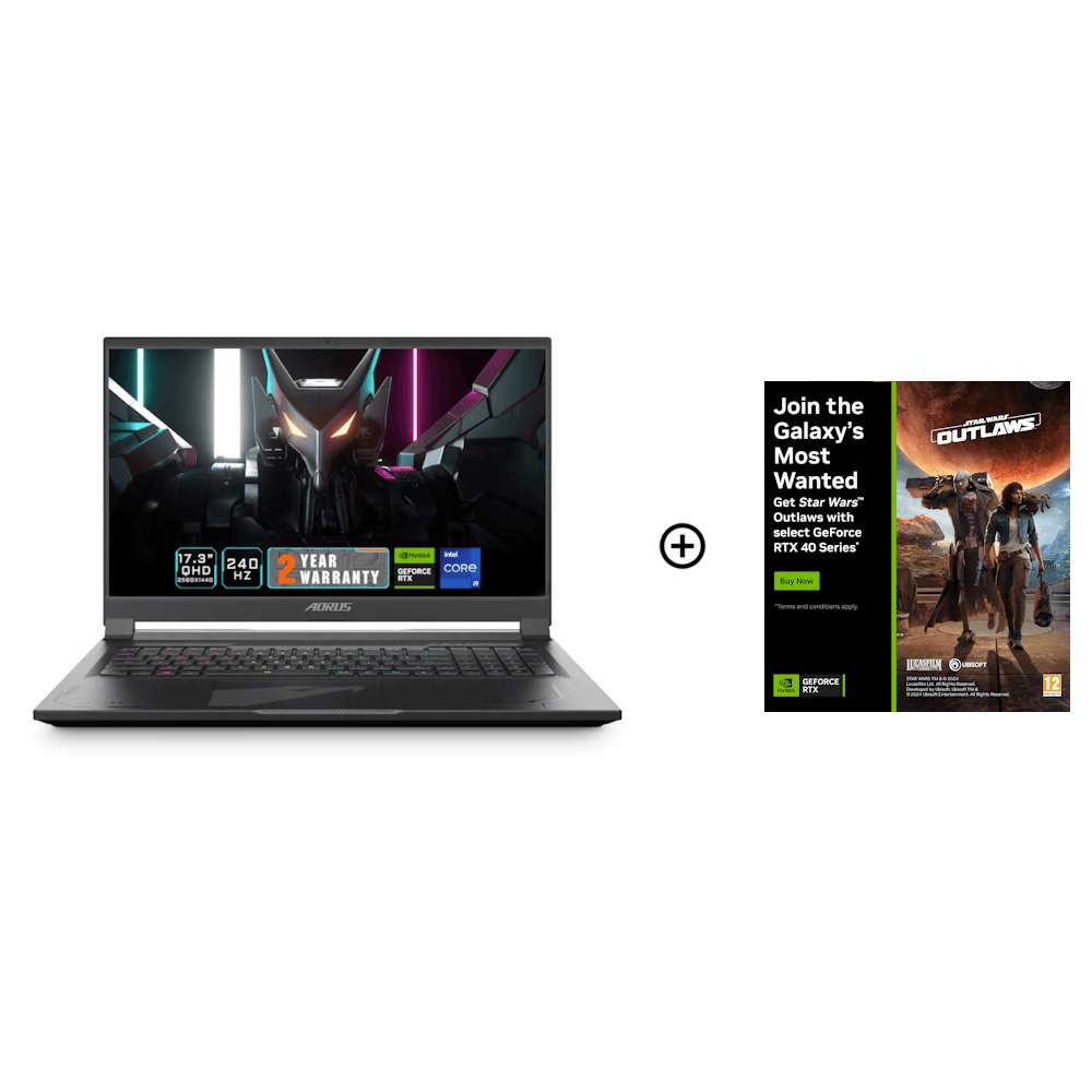 Gigabyte AORUS 17X NVIDIA RTX 4090, 32GB, 17.3 QHD 240Hz, i9-13980HX Gaming Laptop