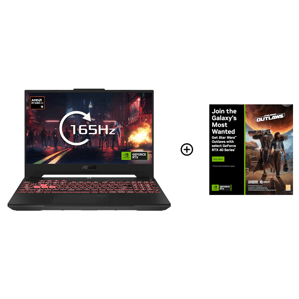 ASUS TUF Gaming A15 NVIDIA RTX 4070 32GB 15.6 WQHD 165Hz AMD R9-8945HS Gaming Laptop