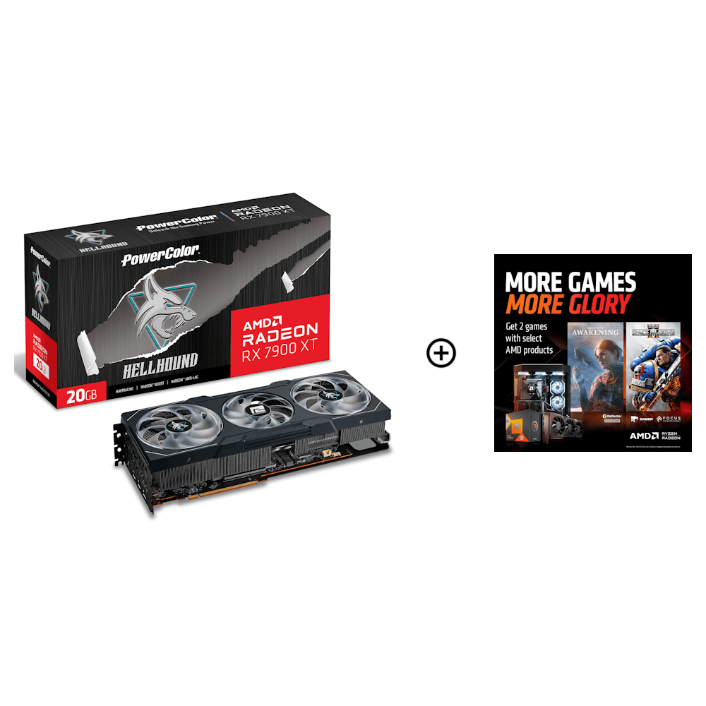 Powercolor Radeon RX 7900 XT HellHound 20GB GDDR6 PCI-Express Graphics Card