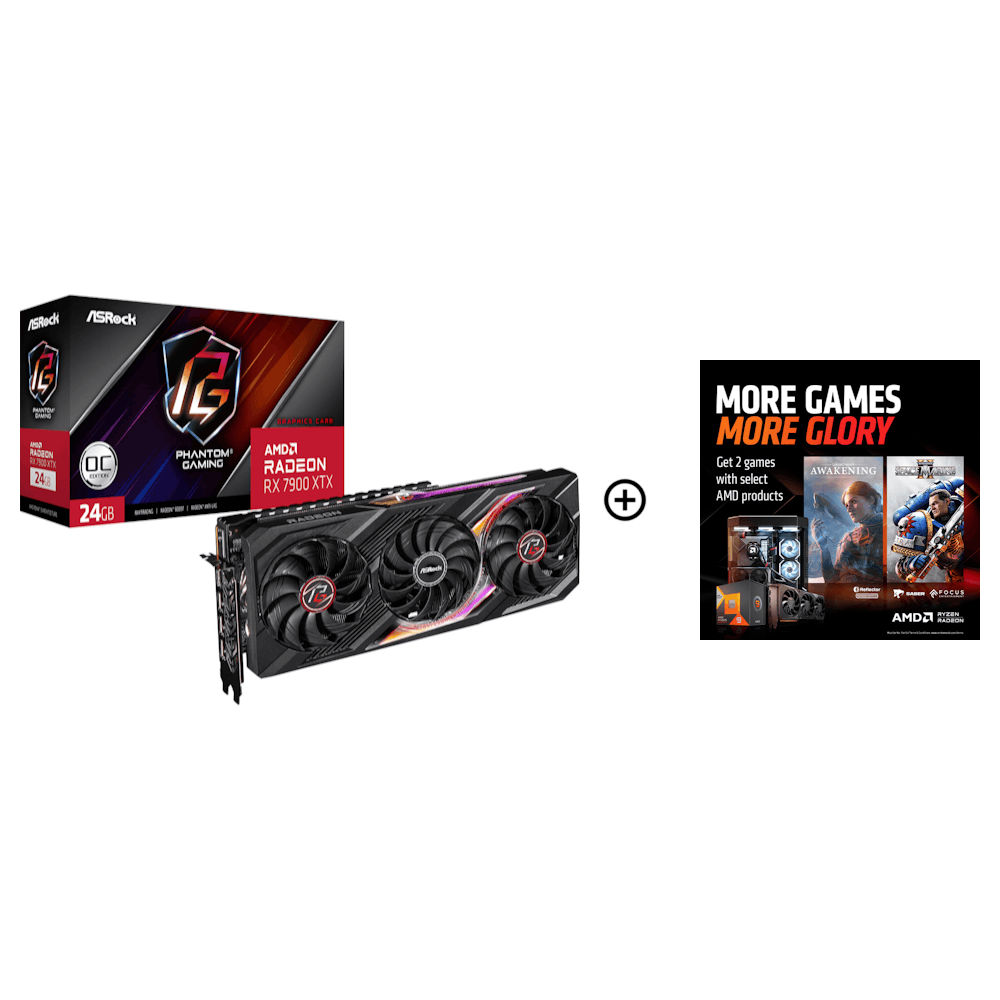 Asrock Radeon RX 7900 XTX Phantom Gaming OC 24GB GDDR6 PCI-Express Graphics Card