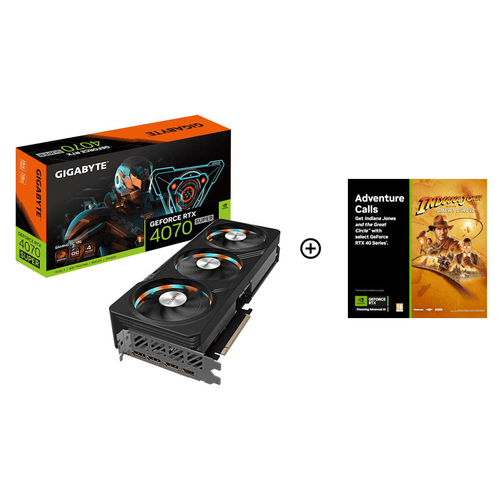 Gigabyte GeForce RTX 4070 SUPER Gaming OC 12GB GDDR6X PCI-Express Graphics